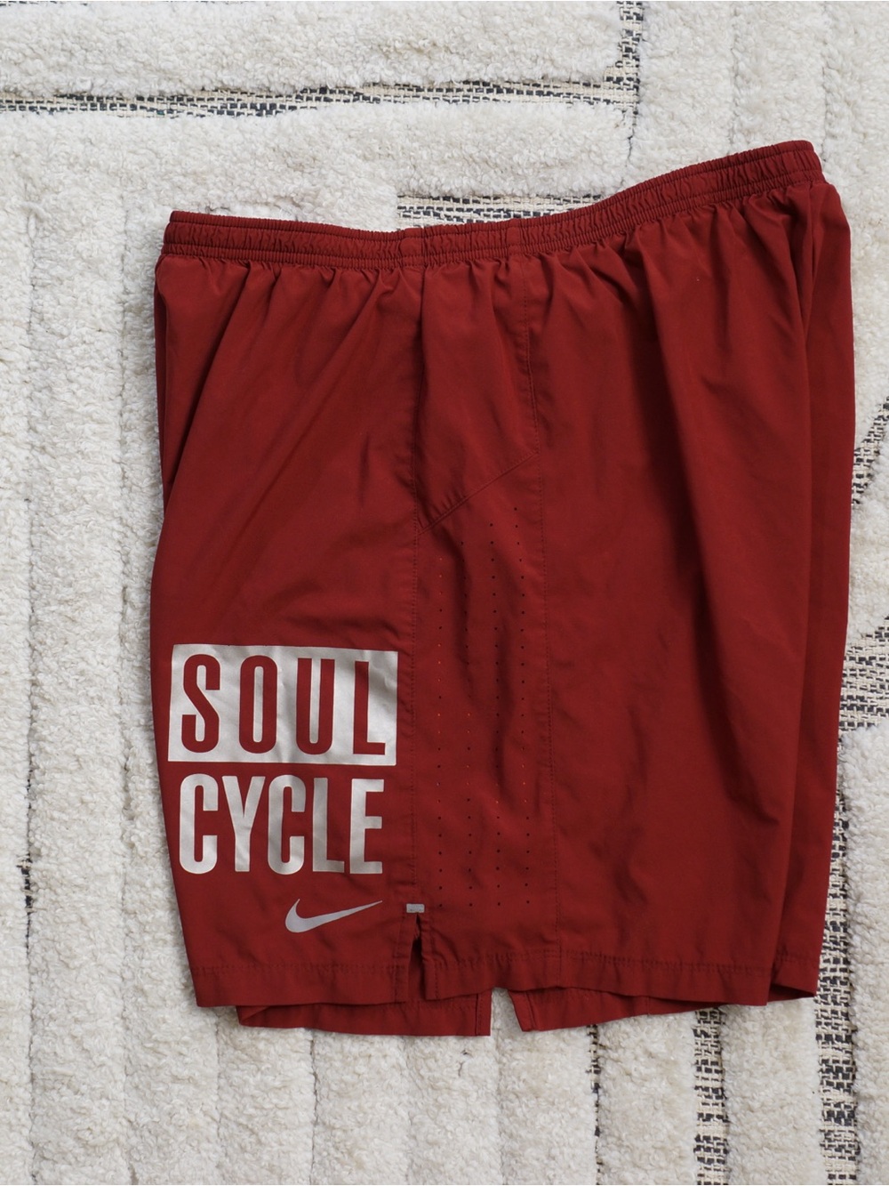 Nike Red SoulCycle Athletic Shorts